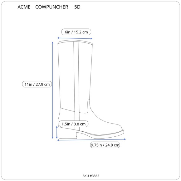 Acme Cowpuncher Western Boots Womens 5D Tan Leather Good Contrast Stitching VTG. - Picture 8 of 16